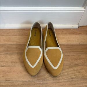 Birdies Blackbird Slip On Loafers Mustard Yellow Washable Knit Size 8